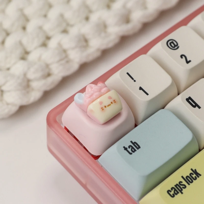 B2EF Cartoon Pig KeyCaps para teclados mecánicos encantadores resina esc keycap