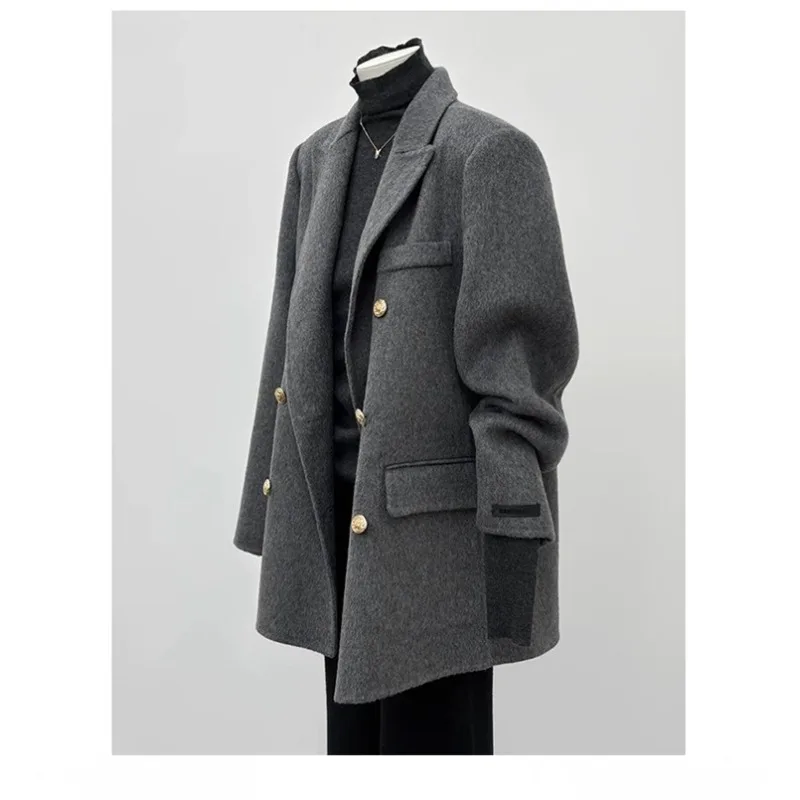 

YYAHAHAS Korean Style Fashionable Woolen Coat for Women in Autumn and Winter 2025 New Jacket with High-end Feel Short Suit