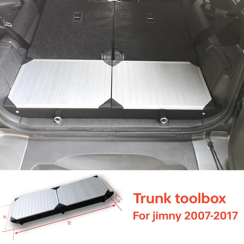 

Trunk toolbox For Suzuki Jimny JB33 Sierra JB43 1998 2017 Car Trunk Organizer Box Large Capacity Storage box Aluminum alloy