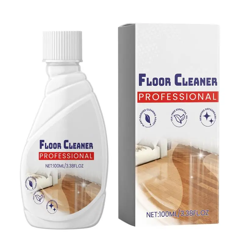 

100ml Powerful Decontamination Floor Cleaner Liquid Wood Floor Stain Remover Cleaning Polishing Brightening Repair Scratch Tool