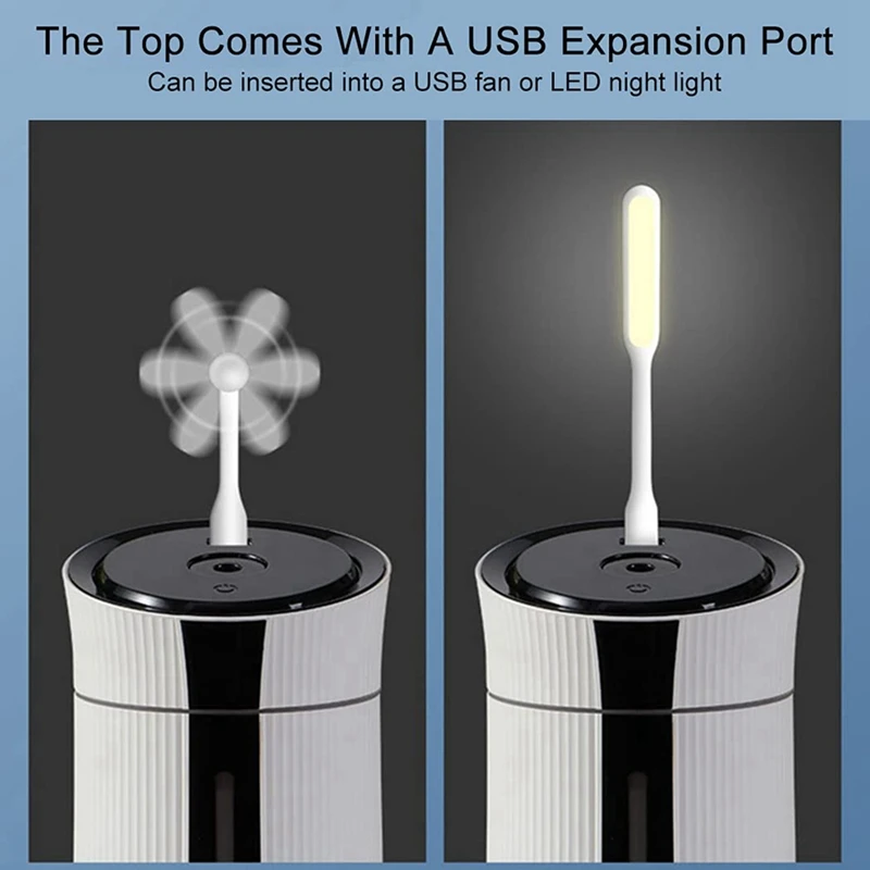 밝은 미스트 가습기 미니 LED 장식 재사용 가능, 조용한 전문 재사용 가능