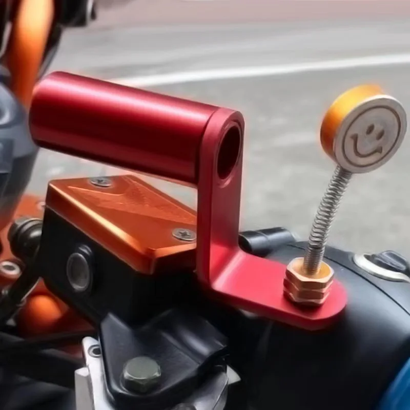 العالمي مرآة الرؤية الخلفية جبل موسع قوس للدراجات النارية سكوتر ATV الدراجة دعم حامل هاتف الخليوي المحمول الأضواء