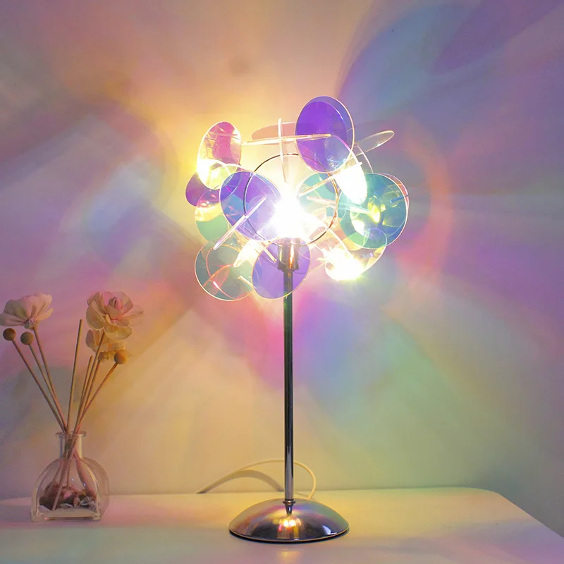 Bedroom table lamp homestay atmosphere lamp net celebrity photo projection floor lamp aurora dazzling night lamp