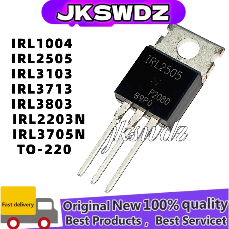 

10PCS 100% NEW IRL2203N IRL1004 IRL2505 IRL3103 IRL3713 IRL3803 IRL3705N IRL3705 IRL2505PBF IRL3705NPBF TO-220