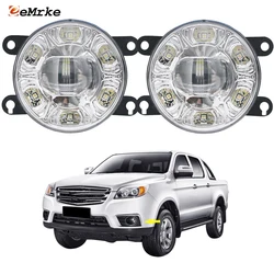 Led Fog Lights Assembly for Sollers ST6 2023 2024 Car PTF Headlights with Clear Lens White DRL Front Bumper Daytime Running Lamp