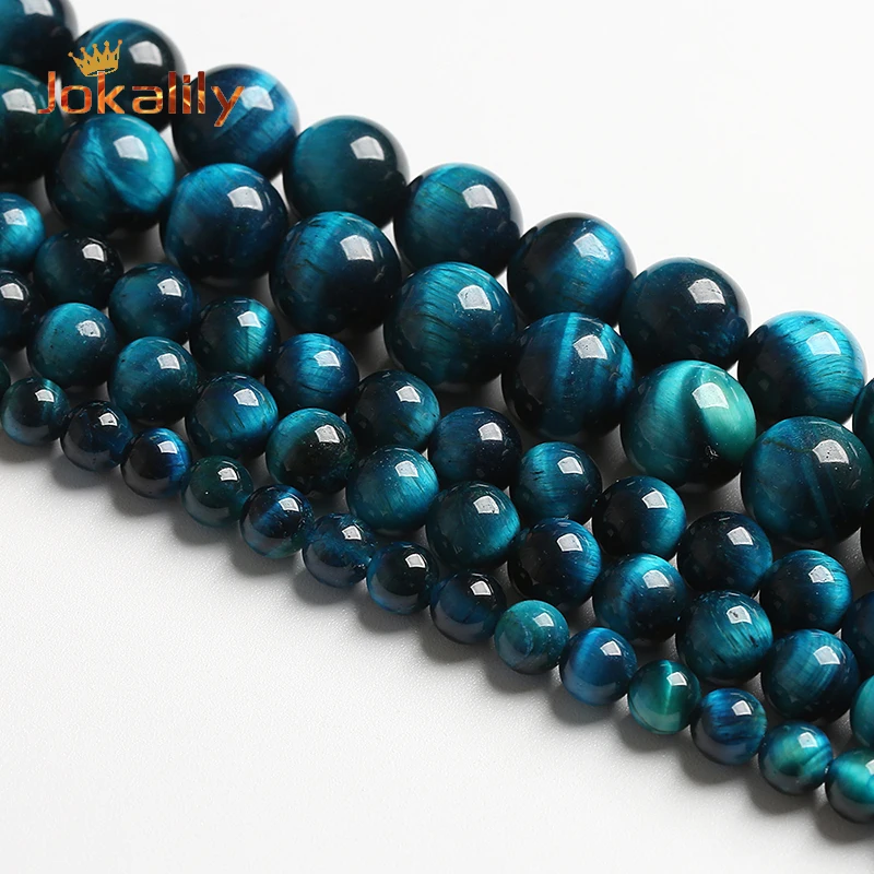 

Natural Star Blue Tiger Eye Stone Round Loose Beads For Jewelry Making DIY Bracelets Necklaces Accessories 4 6 8 10 12 14mm 15"