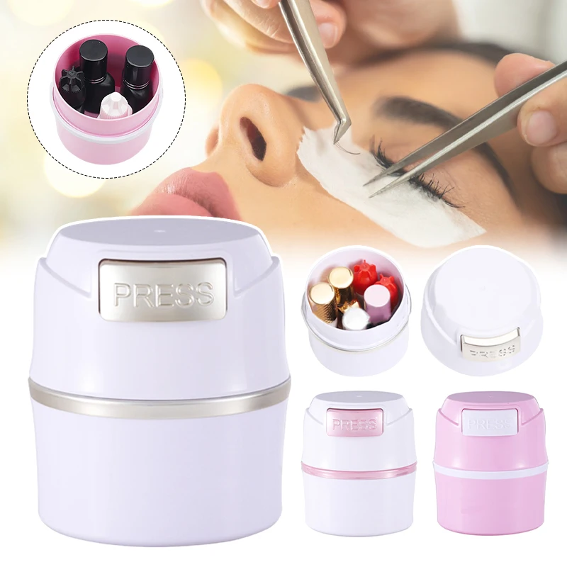 

Eyelash Glue Storage Tank Eyelash Extension Glue Fresh Container Activated Carbon Drying Adhesive Stand Holder Lash Beauty Tool