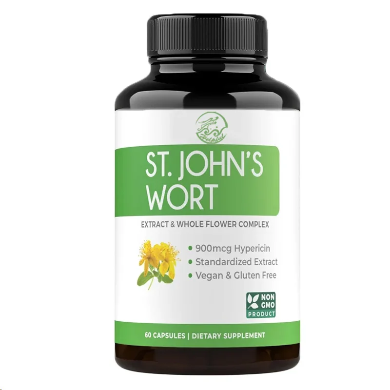 60 effective St. John's wort capsules with a strong effect of 900 micrograms of quercetin. No oil, pills, tea, or tincture