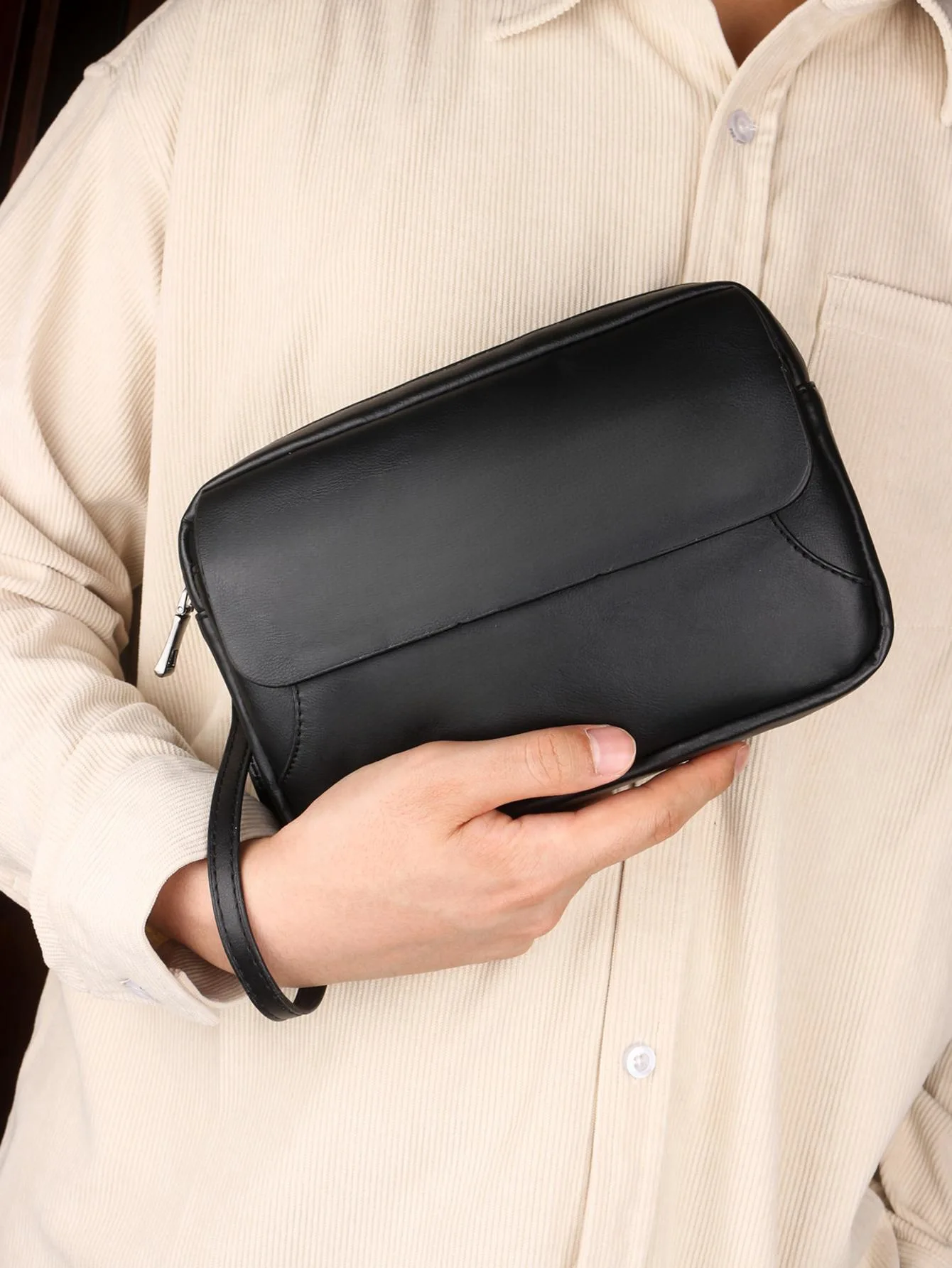 

Minimalist Retro Handbag Fashion Business Casual Portable Large Capacity Multifunctional Wristlet Clutch Bag Cell Phone bags sac