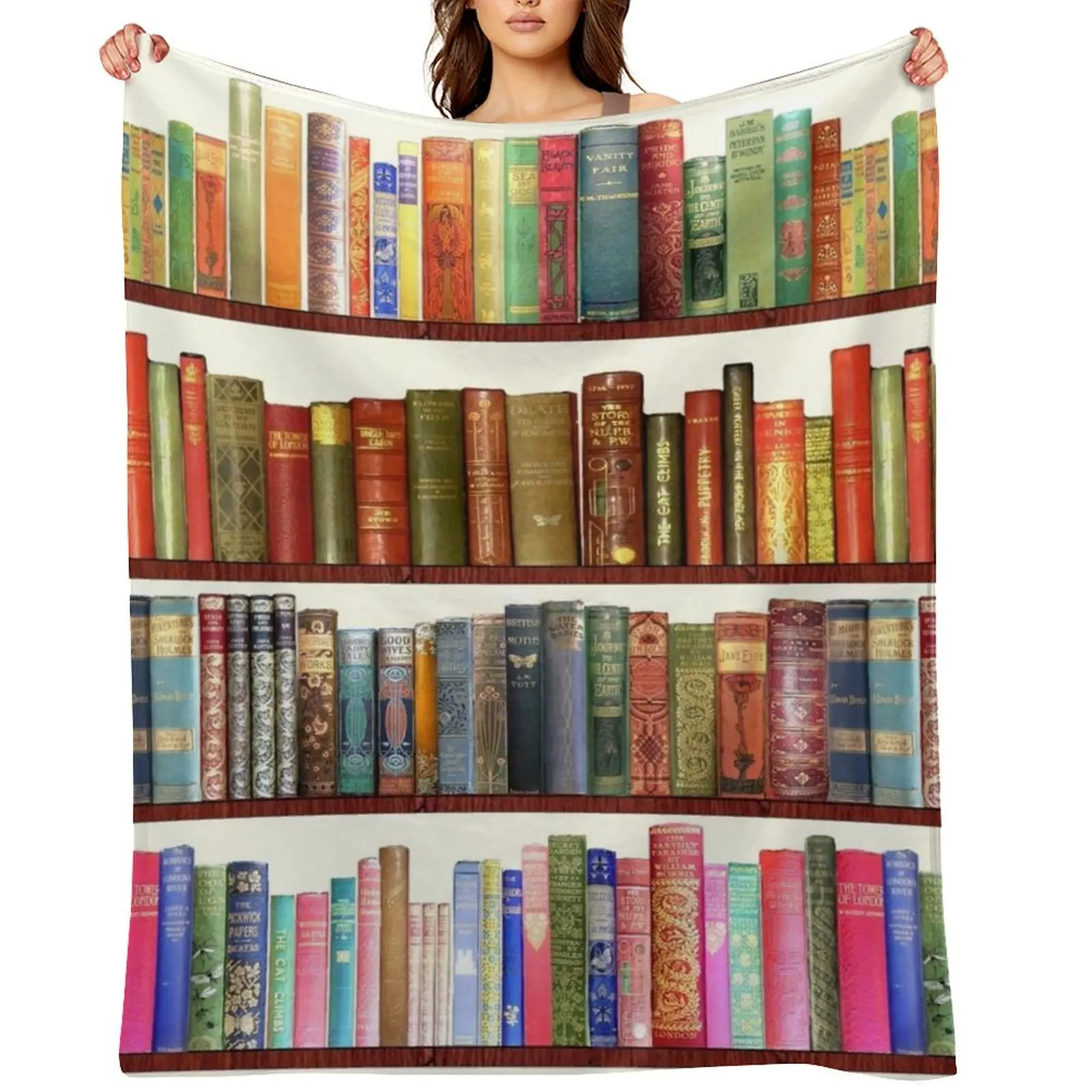 

Jane Austen Antique Books Throw Blanket manga Plush christmas decoration Single Blankets