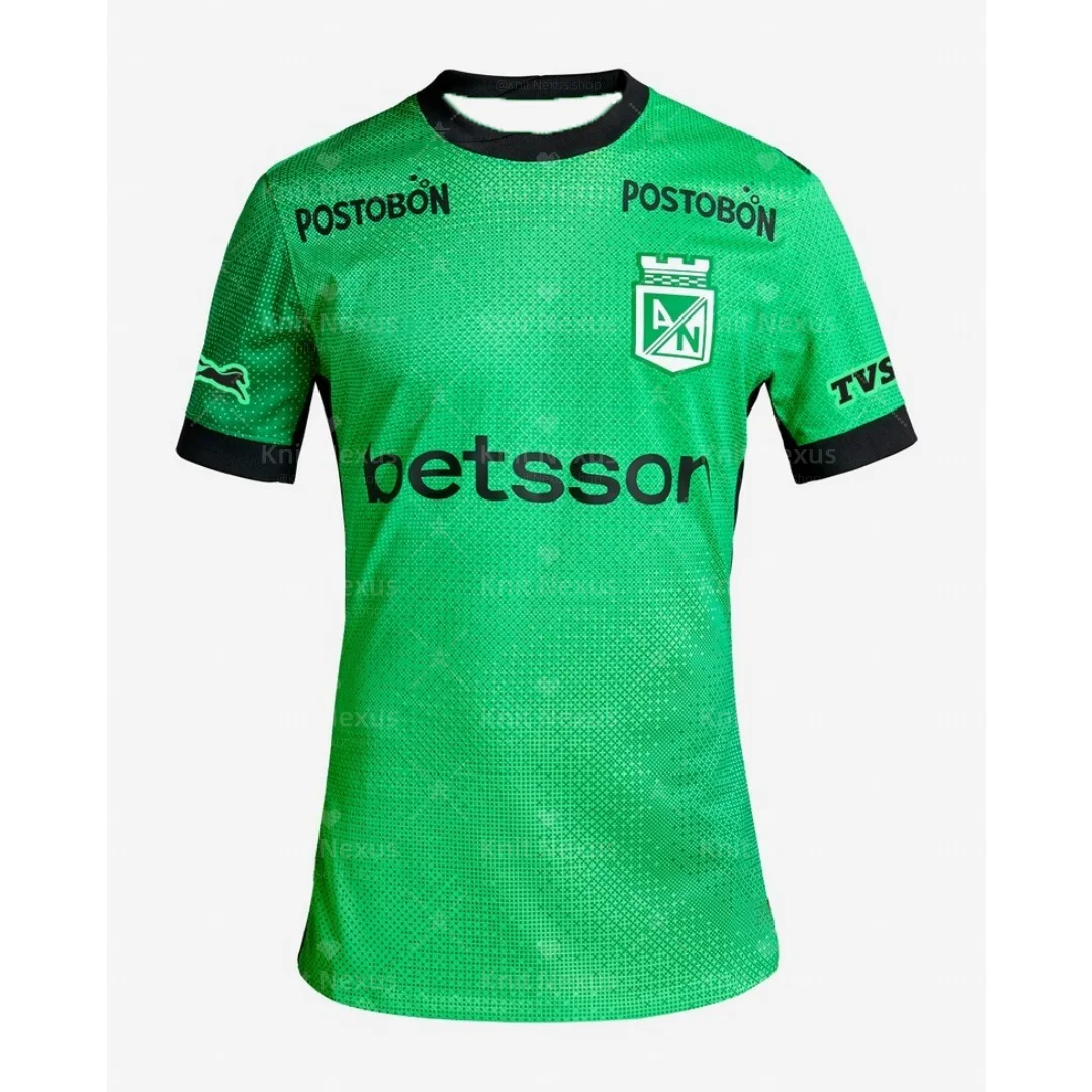 

25-26 Atletico Nai Medellin домашняя футбольная майка, осенняя спортивная быстросохнущая мужская футболка, детская одежда, женская футболка