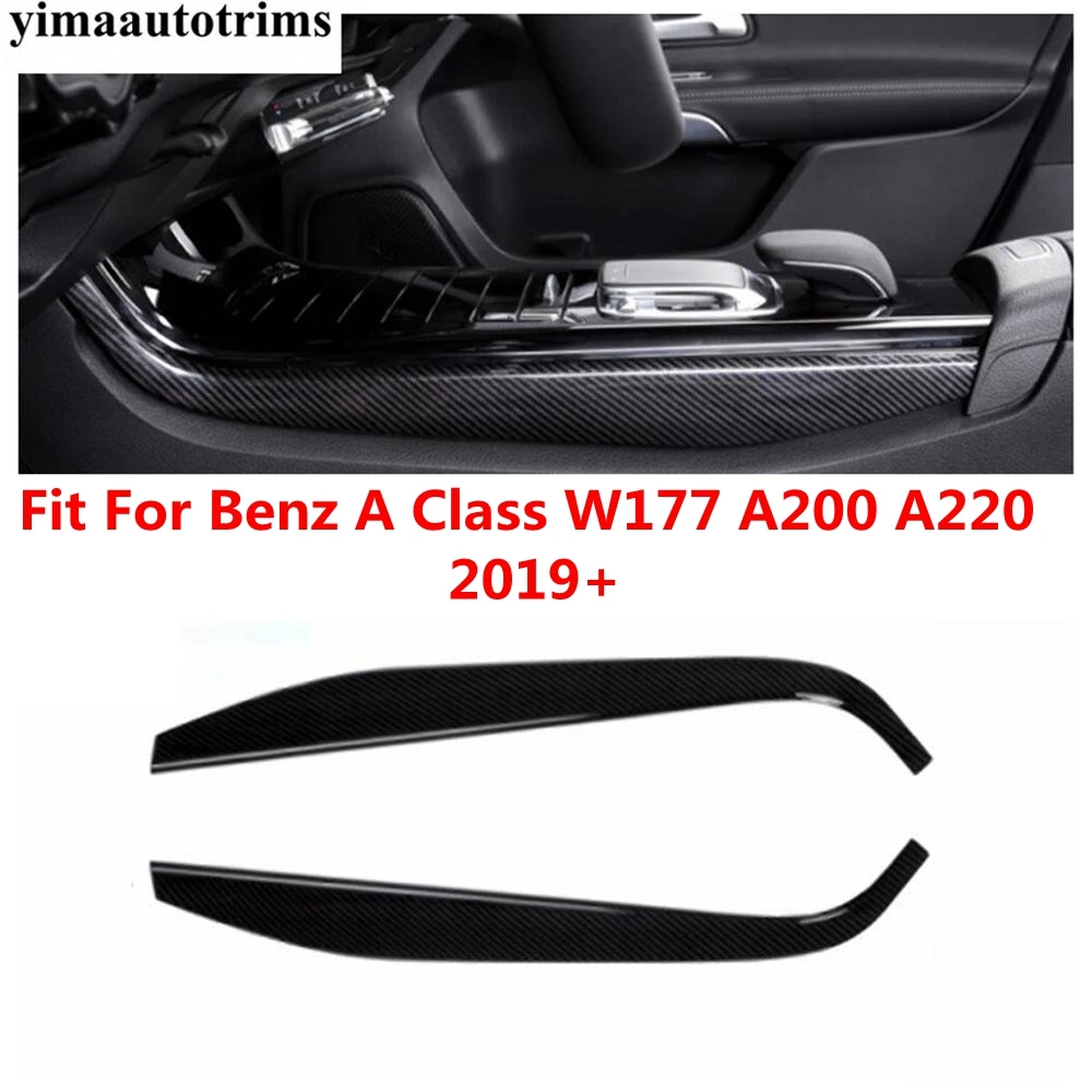 

Central Control Shift Gear Panel Strip Decor Cover Trim For Benz A Class W177 A200 A220 2019 - 2024 ABS Carbon Fiber Accessories