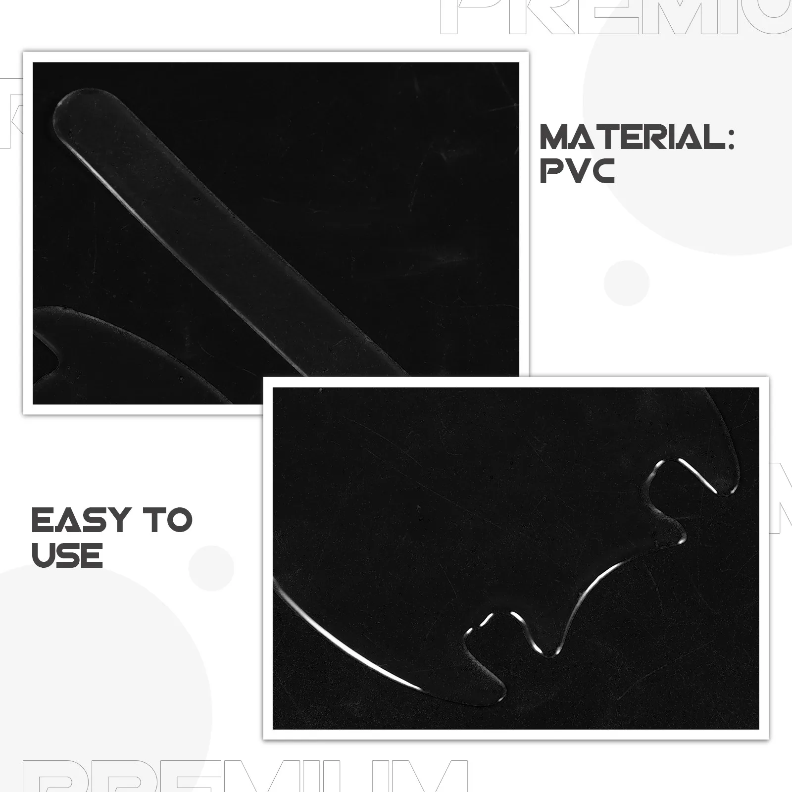 4Pcs Car Door Handle Protector Sticker Scratch Resistant Tough Self Adhesive Film Fits Original Concave Shape for All Cars White