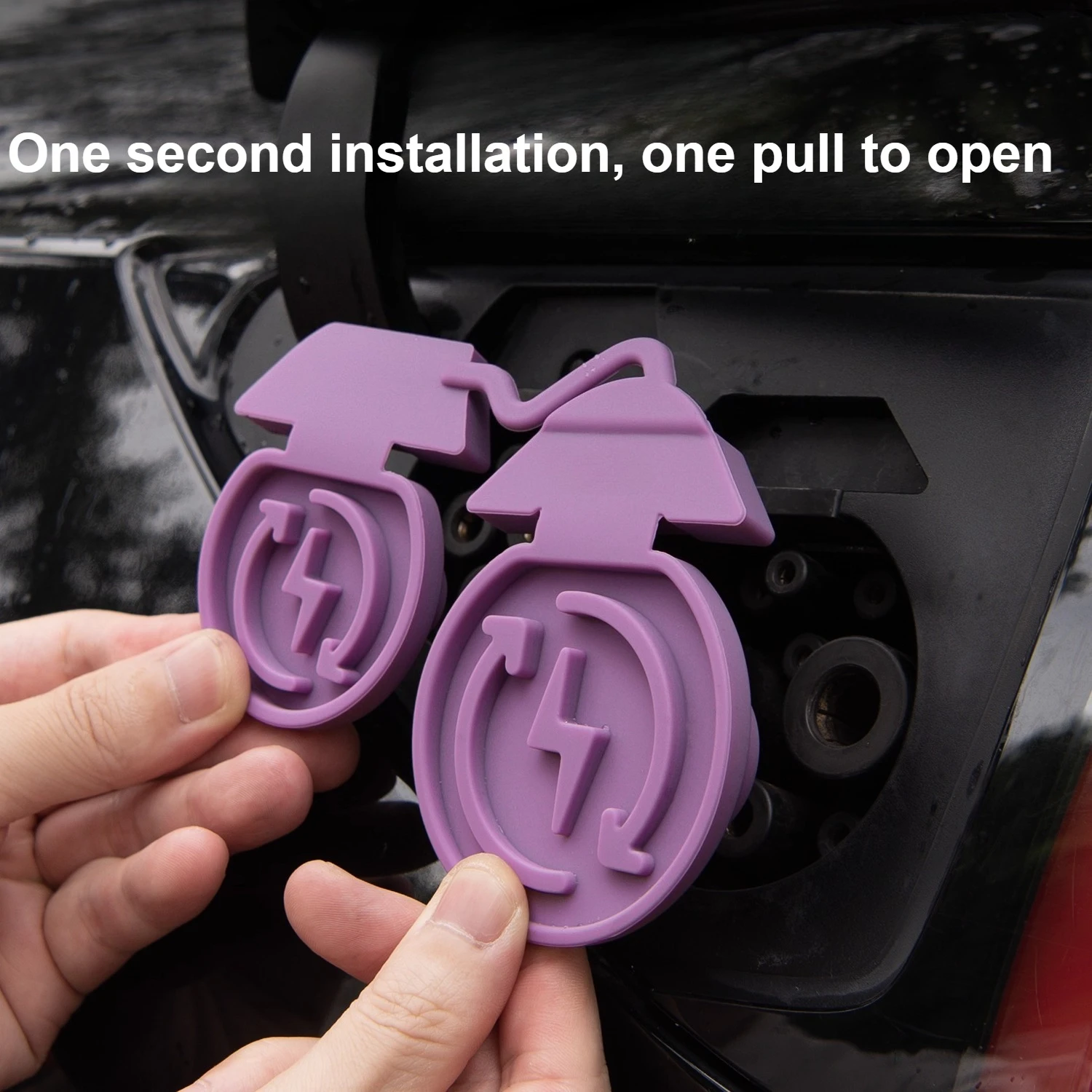 테슬라 모델 Y 주니퍼 모델 3 하이랜드 실리콘 충전 포트 보호 커버 충전 포트 플러그 커버 먼지 보호 커버