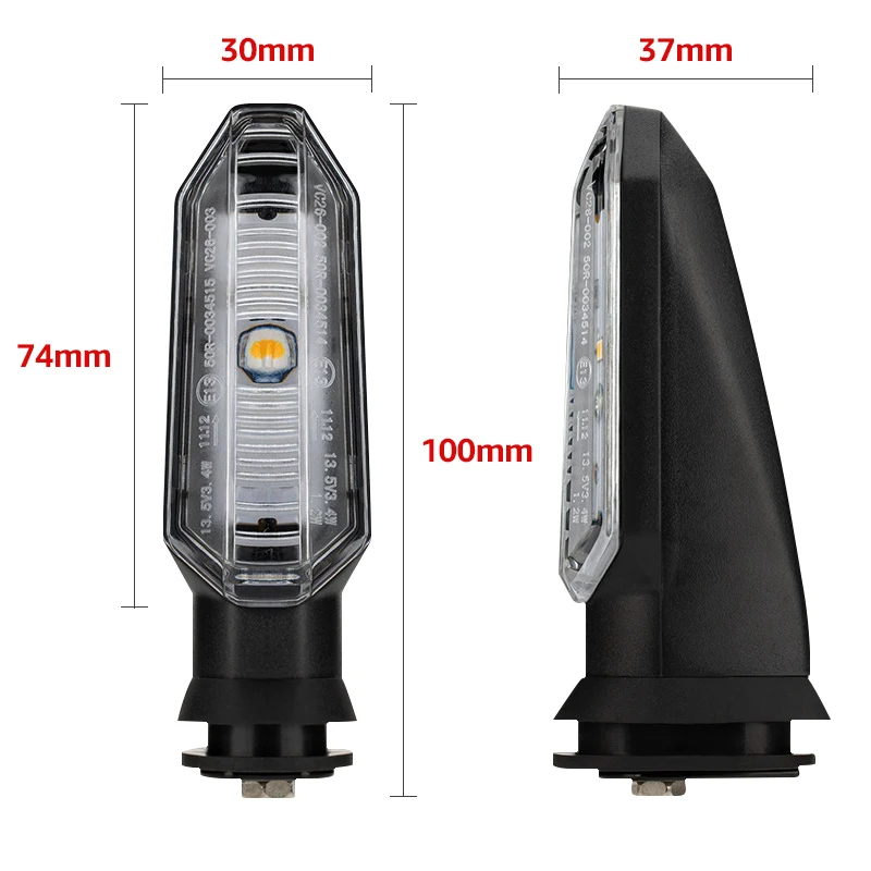 Motorcycle LED Turn Signal Light For HONDA CB500X CB500F CBR 600RR 650F CB650F CRF250L CRF300L NC 700 8MM Moto Indicator Lamp