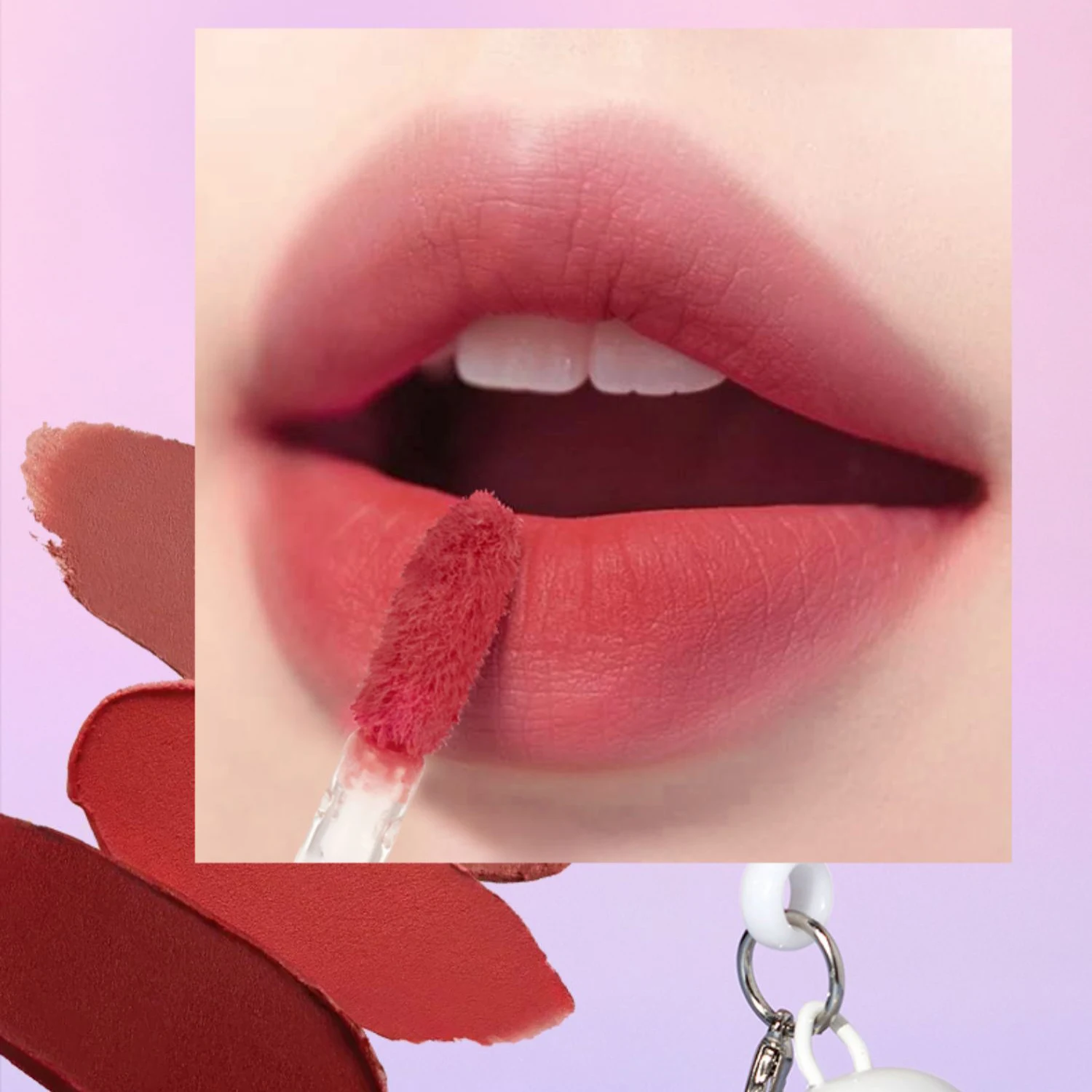 Conjunto Labial ARTVALUE Família de Ursos Batom Gloss Nude Universal Matte Mousse Labial Bálsamo Labial Caixa de Presente