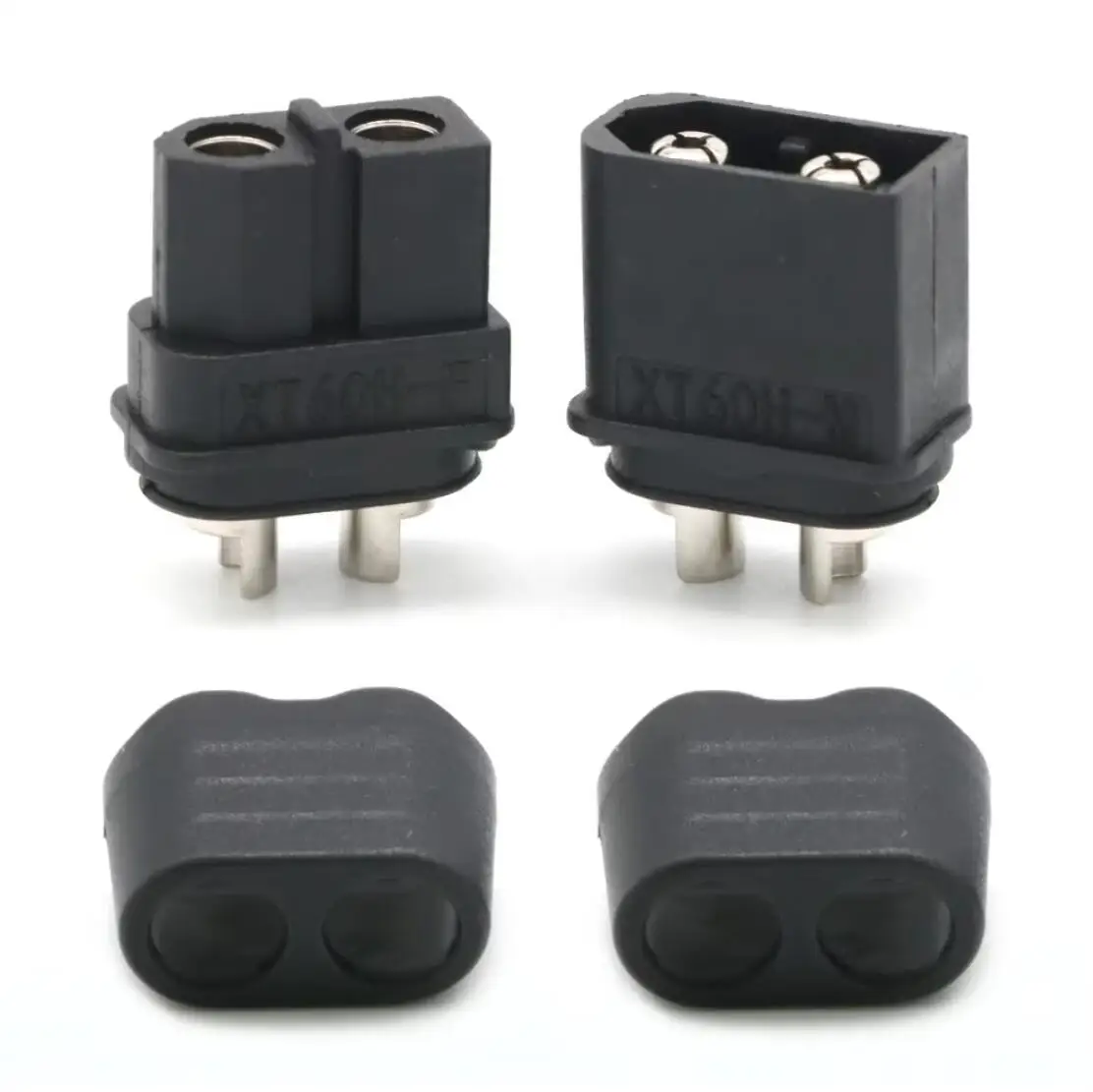 10 x Amass XT60+ XT60H Stecker mit Mantelgehäuse 5 männlich 5 weiblich (5 Paar) für Rc Lipo Batterie Rc Drohne Auto Boot
