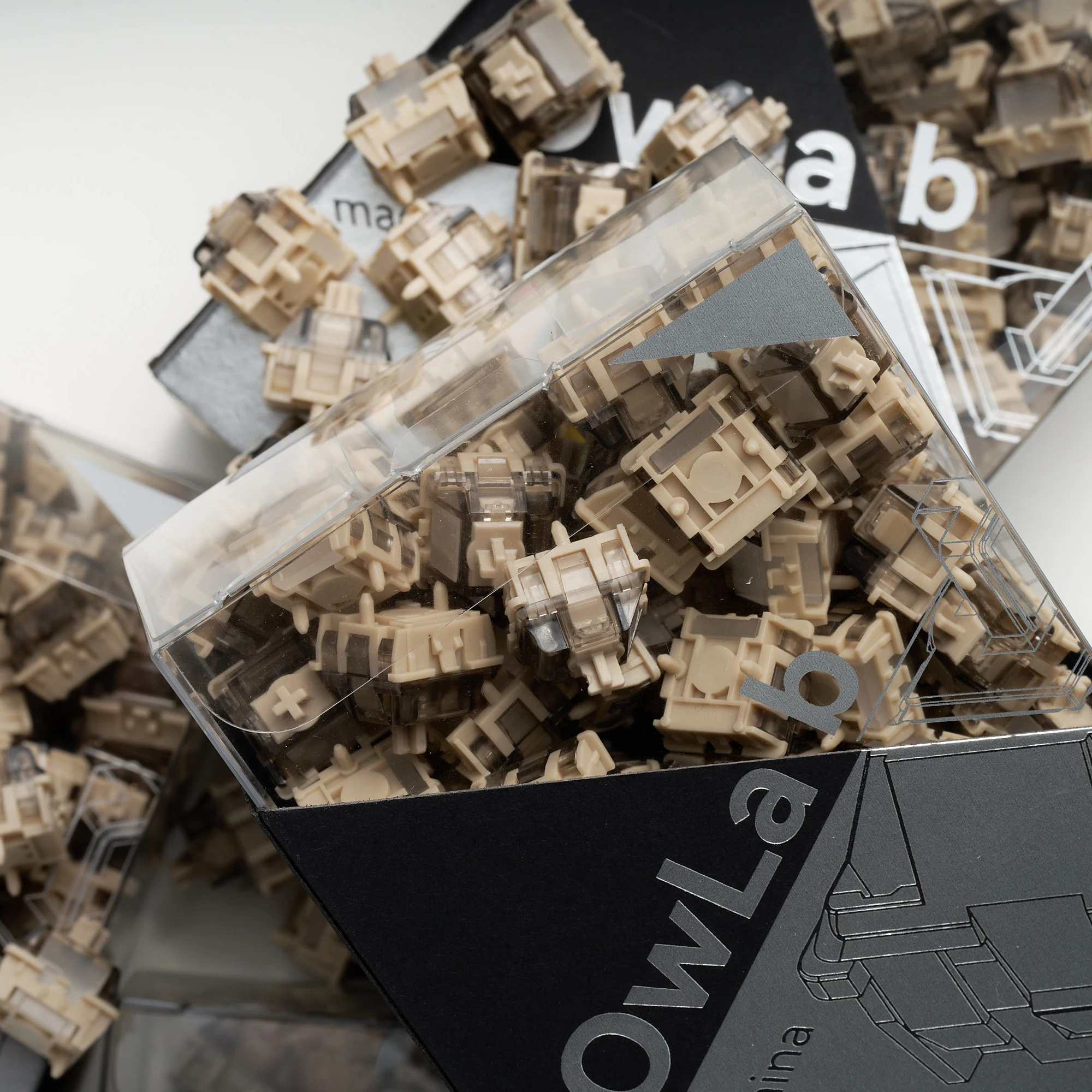 OWlab Magnetic Axis Keyboard Ti Switch 0.01mm Precision 15mm Non-Mag Spring for Wooting 60HE/80HE Made68