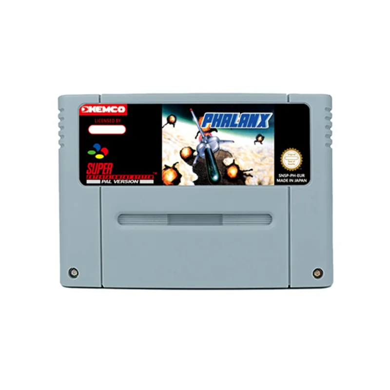 Phalanx Action Game for SNES 16 BitRetro Cart Children Gift