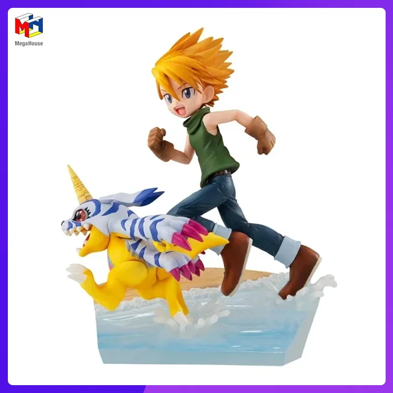 

In Stock Megahouse GEM Digimon Adventure Gabumon Ishida Yamato Original Anime Figure Model Boy Toy Action Figure Collection Doll