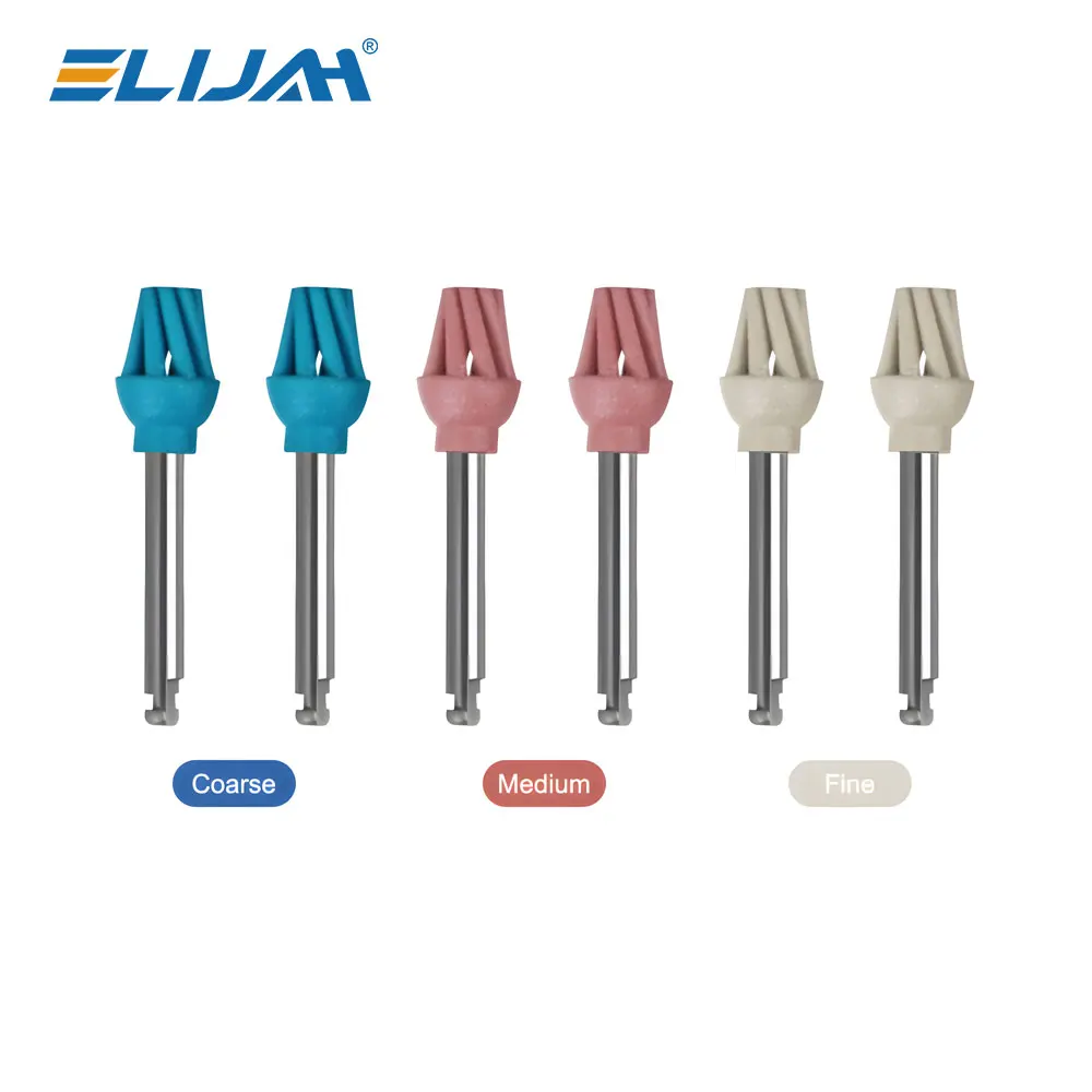 

Dental Eagle Composite Rubber Polisher Dentistry Spiral Flex Brush Kit Coarse Medium Fine Diamond Rubber Polisher Dentist Tool