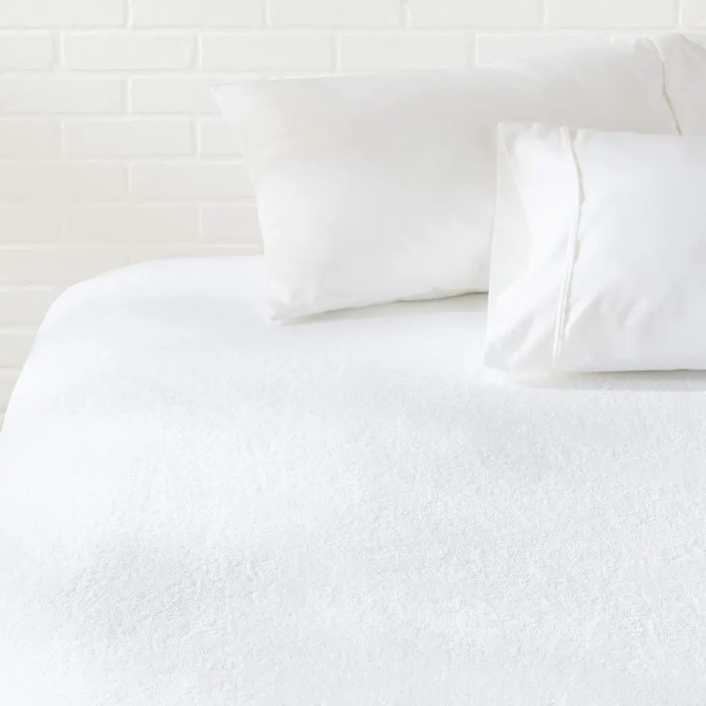 Breathable Mattress Protector, Queen Size, 18 inch Deep, Machine Washable, White
