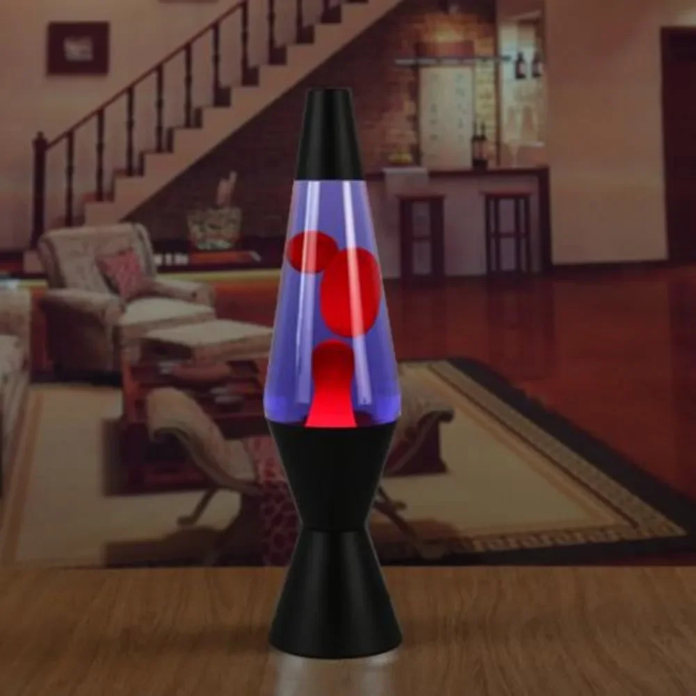 Liquid Motion Lamp Jellyfish Decorative Night Light Multi Color Conical Flask for Home Bedroom