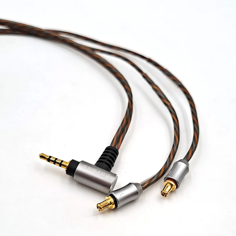 Earmax لسماعات الصوت تكنيكا LS50 E50 E70 LS400 LS70 LS300 LS200 A2DC قابلة للاستبدال 2.5 مللي متر كابل التوازن الفضة مطلي