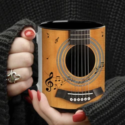 1pc,Guitar-Themed Mug -DurableDrinkware for Hot & Cold Beverages -Perfectfor Music Lovers, ldeal Gift for Any Occasion 11oz