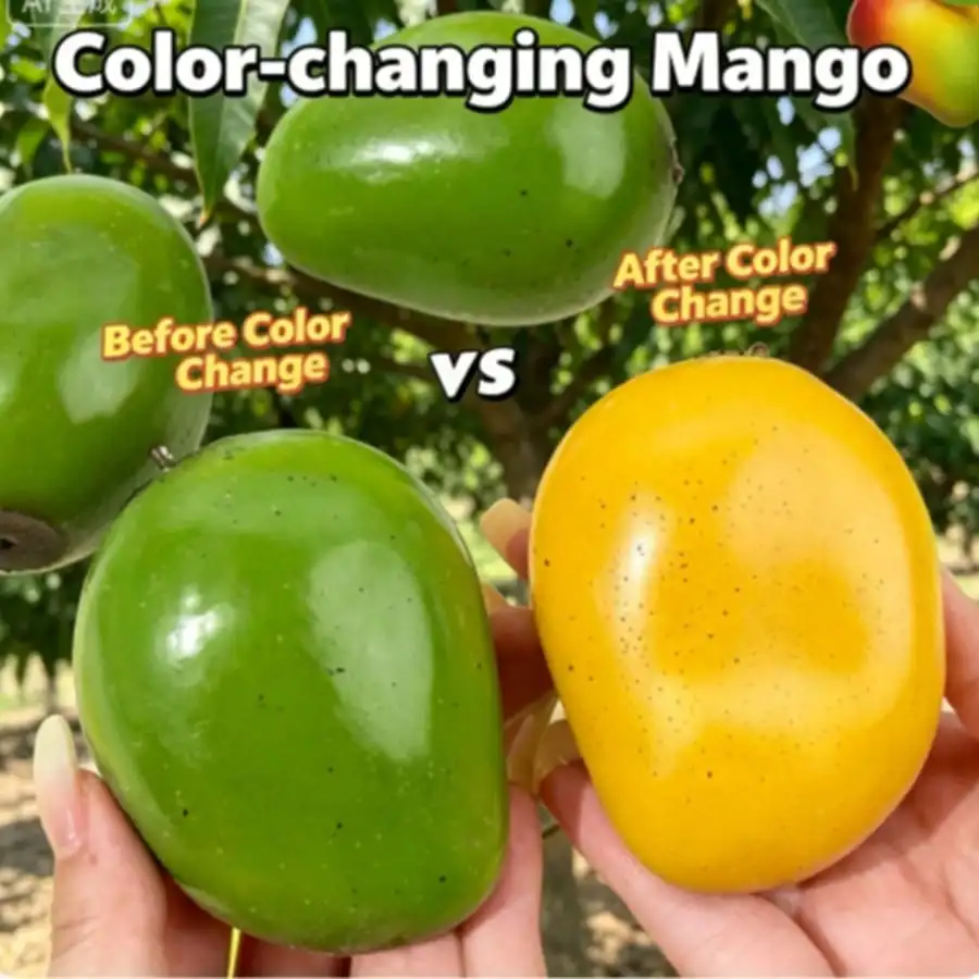

Heat Reactive Color Changing Mango Squishy Toy, Dumpling Soft Texture Smusher Squishy, Stress Relief Squeeze Fidget Toy