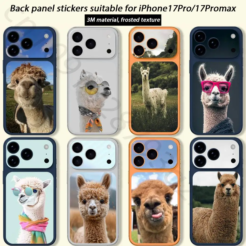 

Lama Llama Alpaca TICKET Decal Skin Wrap for iPhone 17 Pro/Pro max Protective Film for Back, Frame, Camera