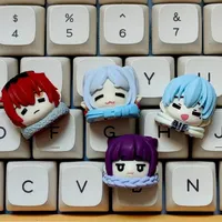 Frieren: Beyond Journey's End Anime Keycap Custom 3D Resin Mechanical Keyboard Keycaps Fern Frieren Stark Aura Surrounding Gifts