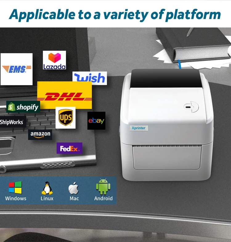 Xprinter 4inch Thermal Shipping label/Express/Thermal Barcode Label printer shipping label 4x6 inches Label DHL XP-460B/420b