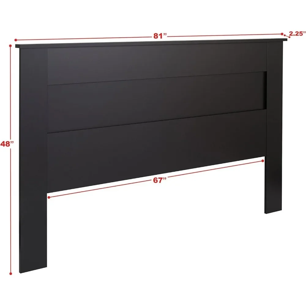 Headboard, Stylish Flat Wood Panel Headboards for King Size Beds, Simplistic Wooden King, Headboard