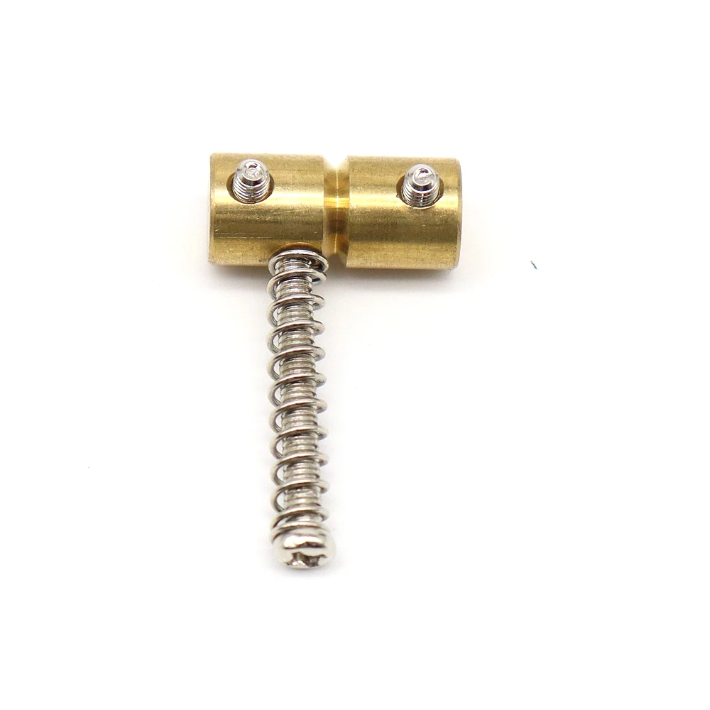 2 Lange und 2 Kurze Bassbrücken-Sättel aus Messing für E-Bass Ersatzteile – Detail 6