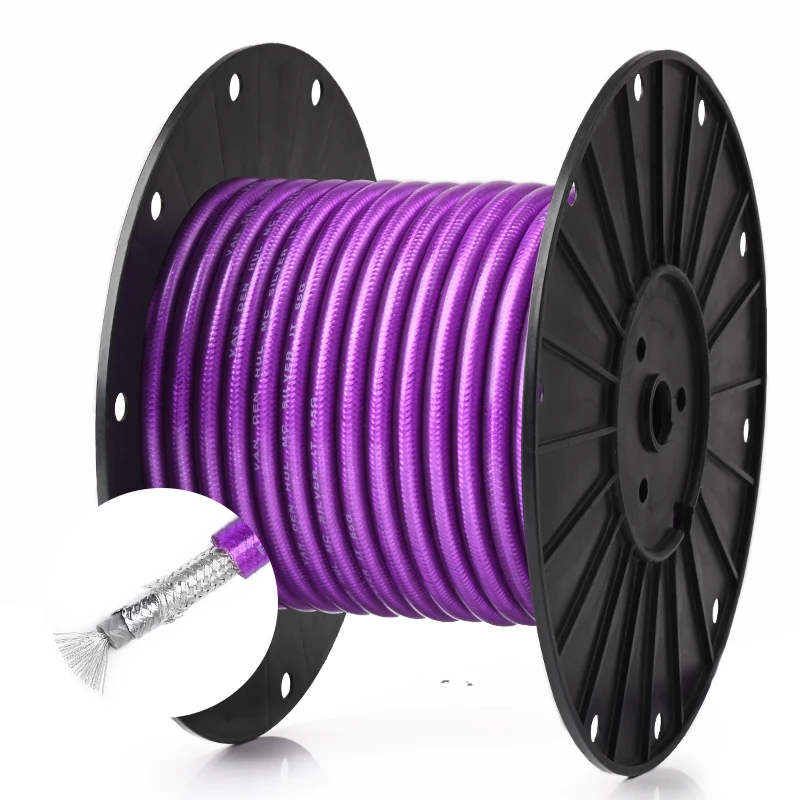 ATAUDIO Hi-end Hifi Bulk Cable for Diy Pure Copper Silver Plated Diy Coaxial Digital Cable Amplifier Signal Audio Bulk Wire