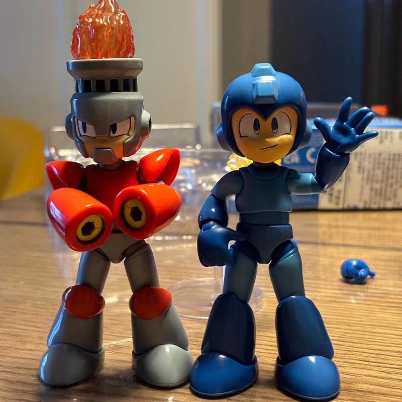 Mega Man Anime Figuur Jada Speelgoed 1/12 Vuur Man Bevroren Man Beweegbare Beeldje Pvc Standbeeld Speelgoed Ornament Kind Verjaardag Speelgoed Cadeau