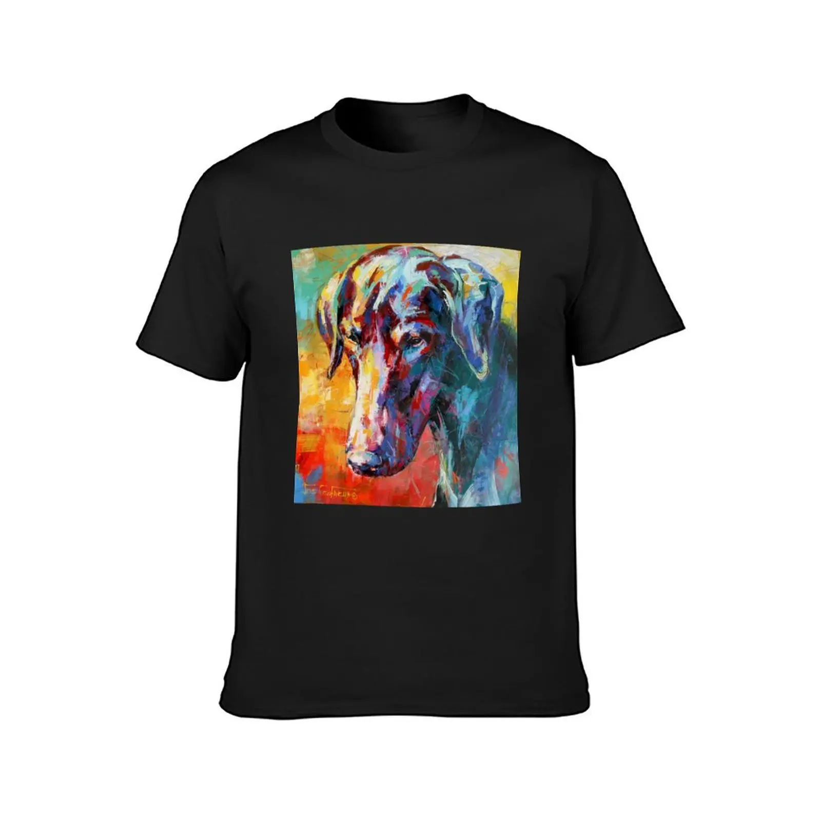 Doberman T-Shirt tops quick drying oversized t shirt men