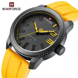 NAVIFORCE 2022 Fashionable Silicone Quartz Man Wristwatch Men's Brand Sport Waterproof Watches Cool Male Clock Relogio Masculino