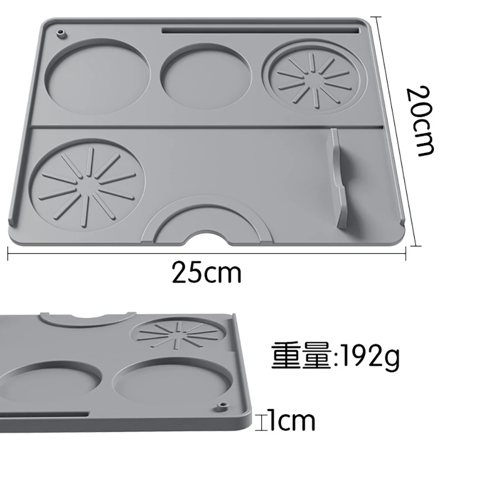 Espresso Coffee Tampers Mat Station Press Tampering Holder Corner Mat Pad Silicone Coffeeware WDT Tools Tamping Barista