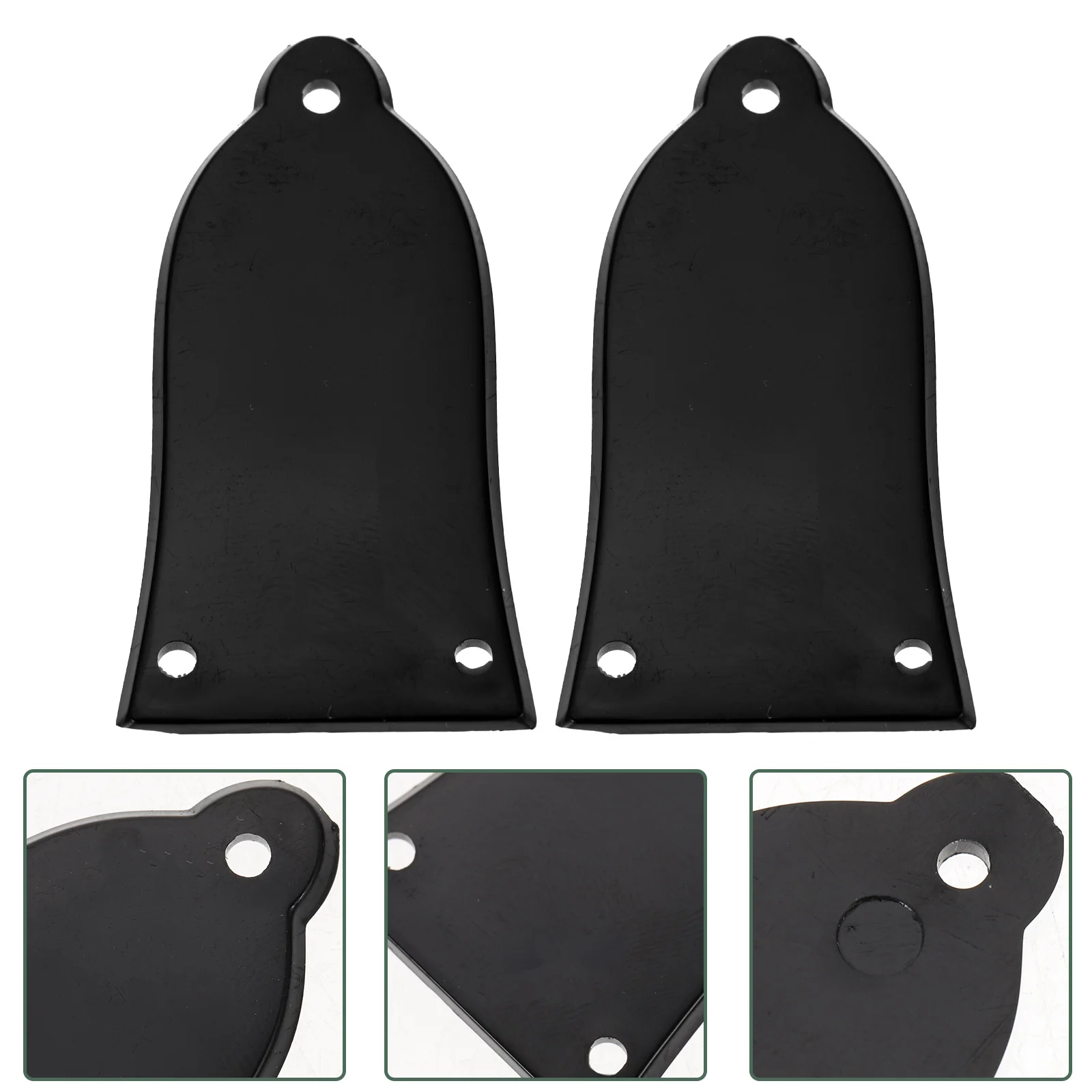 

2 Pcs Electric Guitar Accessories Truss Rod Hardware Cover Plate Repair Acoustic Part Bell Shaped Covers Parts