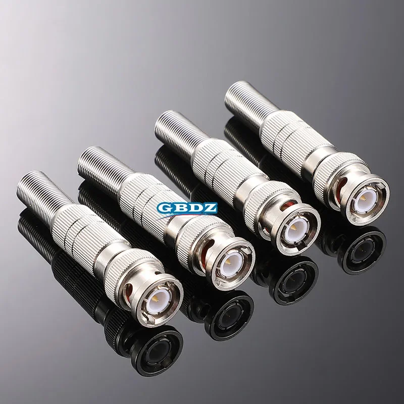 Gold-plated BNC Q9 Plug HD-SDI Surveillance Video Camera Connector Oscilloscope 50/75 Ohm Q9 Male Plug 3G-SDI Transmission 2k