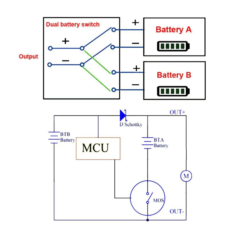 Electric Bicycle Dual Battery Management Module Lithium Battery Installation Reinforcement Bracket 40A Replacement