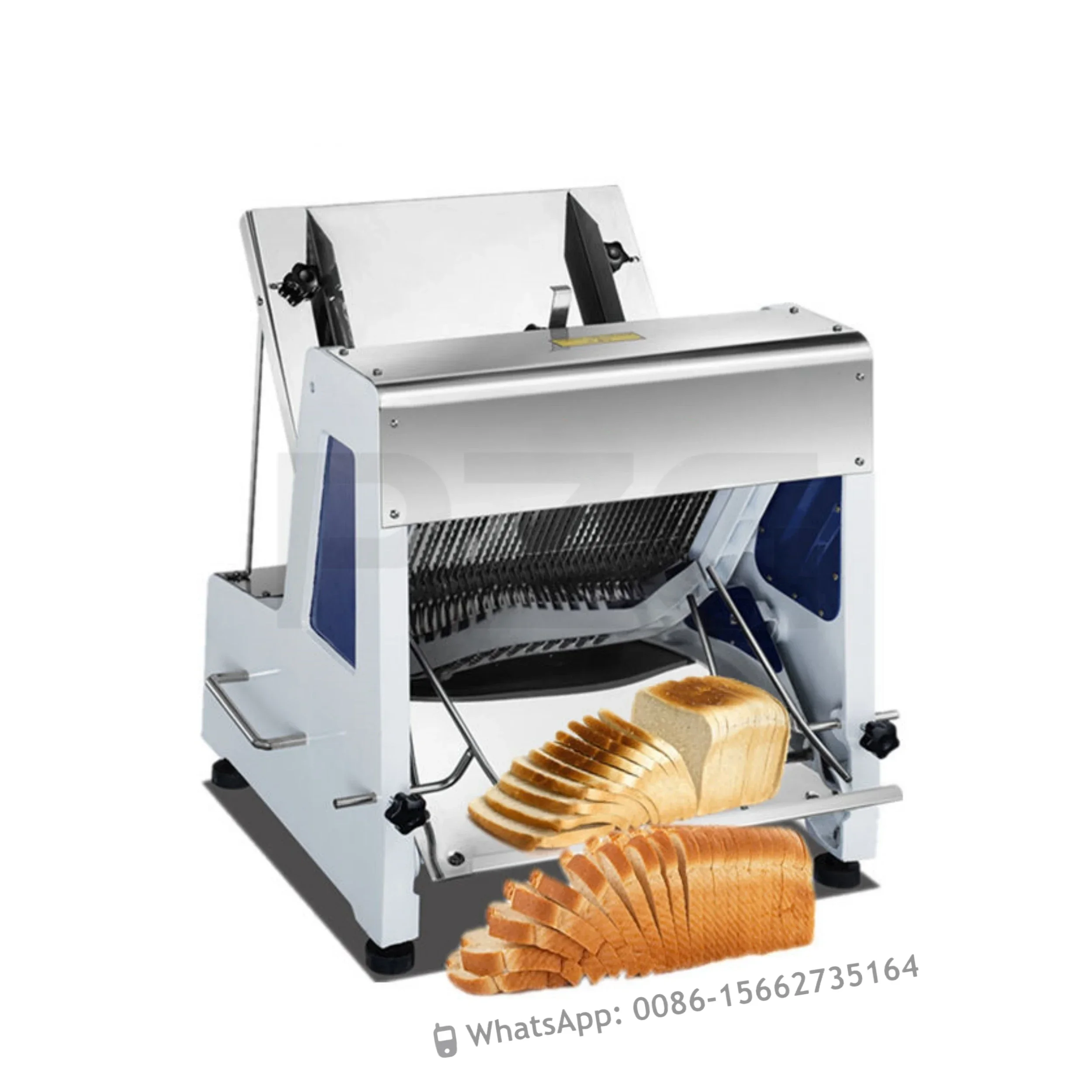 Commercial Mechanical Bakery Bread Shop Cutting Cutter Toast Slicing Machine, Automatic Adjustable Electric Bread Slicer Machine