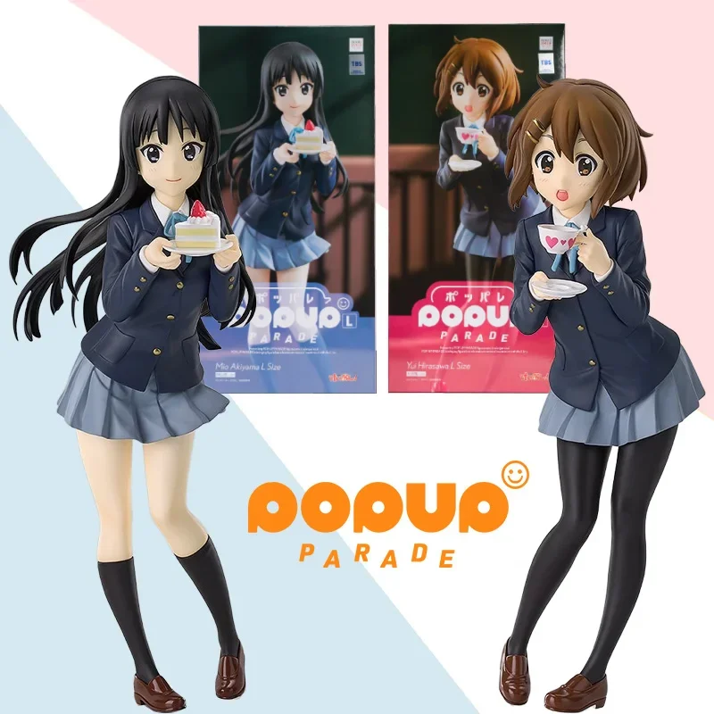

Original GSAS POP UP PARADE K-on! Mio Akiyama L Size Yui Hirasawa L Size Anime Doll Model Ornament Figures Collectible Toy Gift