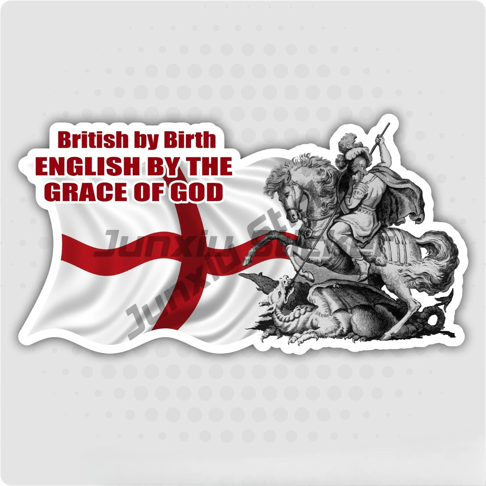

British By Birth English By The Grace of God Stickers Car Van IPad