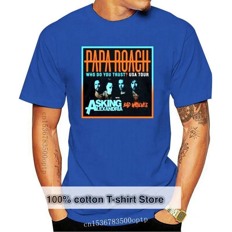 Papa Roach Asking Alexandria who do you trust tour dates 2024 men t-shirt