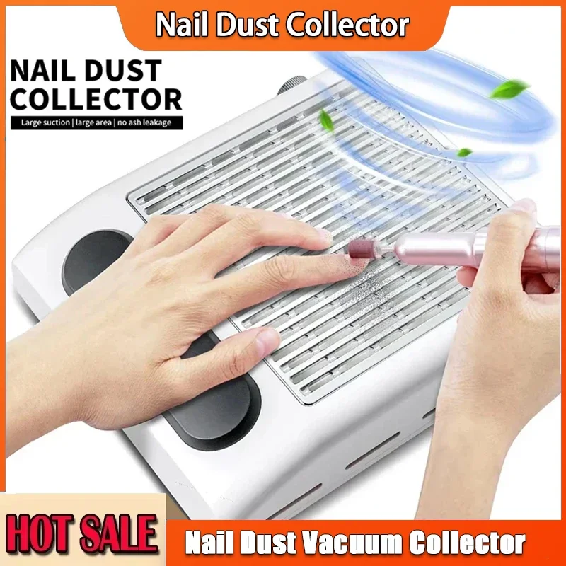 

Powerful Nail Dust Collector with Strong Suction Professional Manicure Vacuum Cleaner Low Noise Acrylic Nail Studio Essential