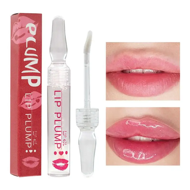 Instant Lip Enhancer Oil, Extreme Volumising Plumper Gloss Serum, Nutrir Sexy Lip Hidratante, Cuidados Cosméticos, Novo, 1Pc