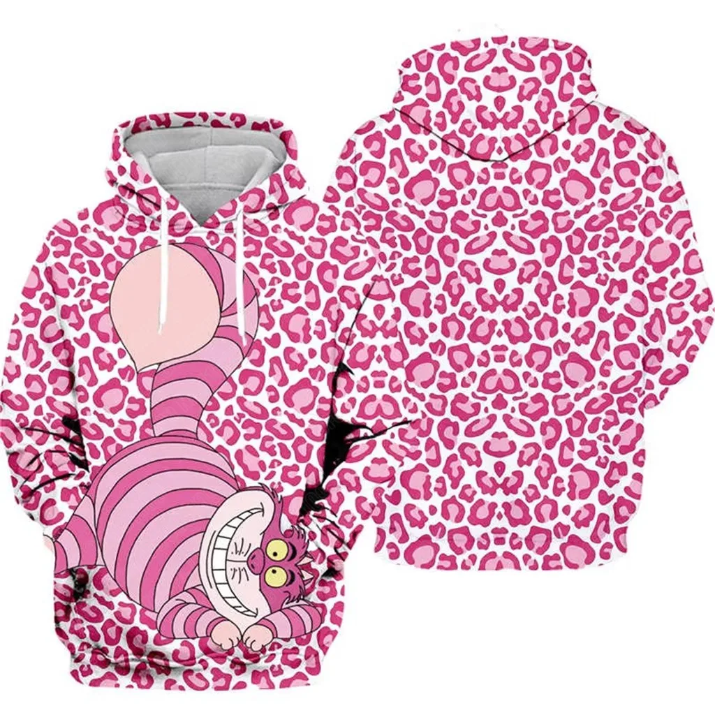 

Cheshire Cat Alice In Wonderland cartoon men women 3D Print High quality Fleece Zipper/ Hoodies Pullover Tops dropshipping